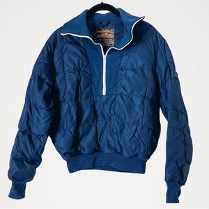 Vintage Eddie Bauer Half-Zip Down Jacket